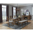 Magnussen Home Bay Creek Toasted Nutmeg Upholstered Bench