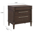 Pulaski Furniture Asher Park Piano Brown 3 Drawer Nightstand