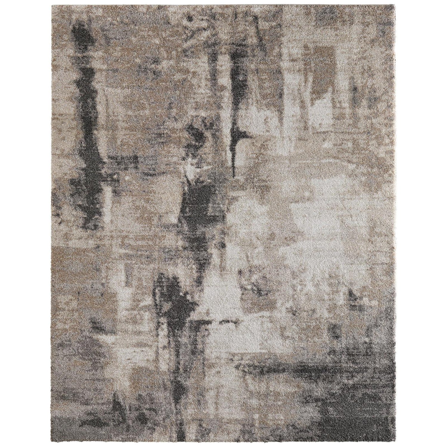 Feizy Richmond 39R7F Modern Abstract Rug in Tan/Gray