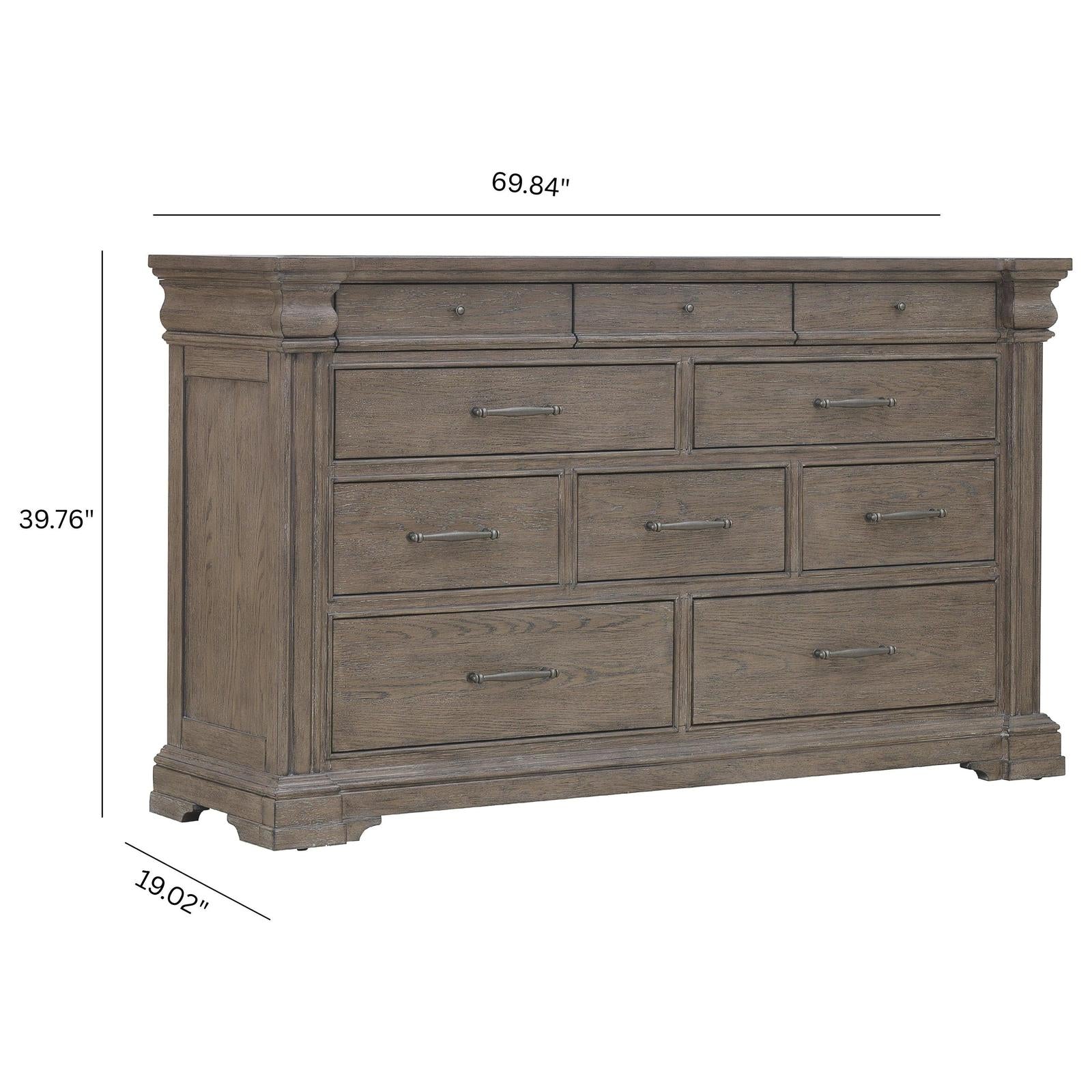 Pulaski Madison Ridge Natural Bark 10 Drawer Dresser