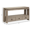 Magnussen Home Conrad Stone Harbor Grey Rectangular Sofa Table