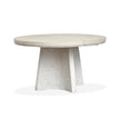 Magnussen Home Lorelei Misty Cloud Extendable Round Dining Table