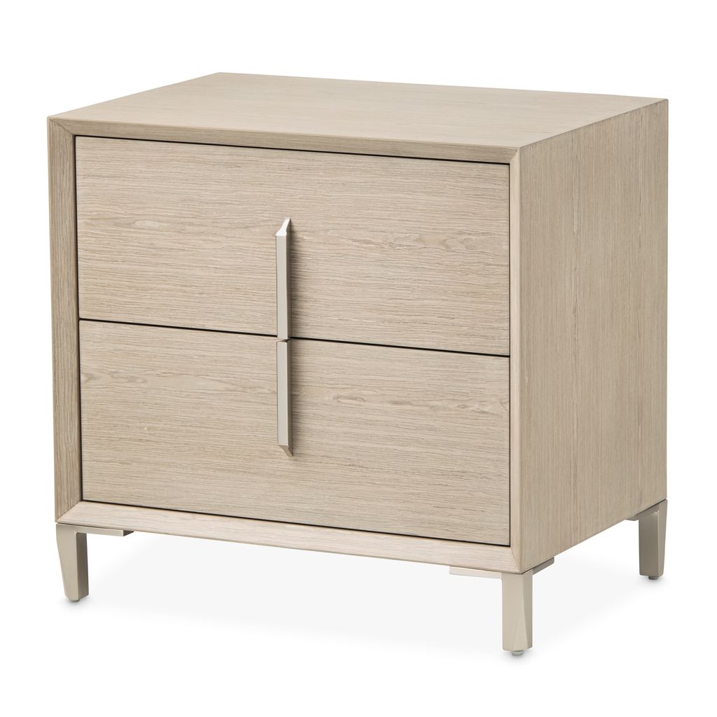 Michael Amini Lotus Bay Large Nightstand - Sand