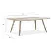 Magnussen Home Lenox Acadia White Dining Table