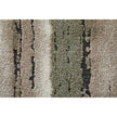 Feizy Gilmore 39UQF Modern Stripes, Ivory/Gray/Green, Rug