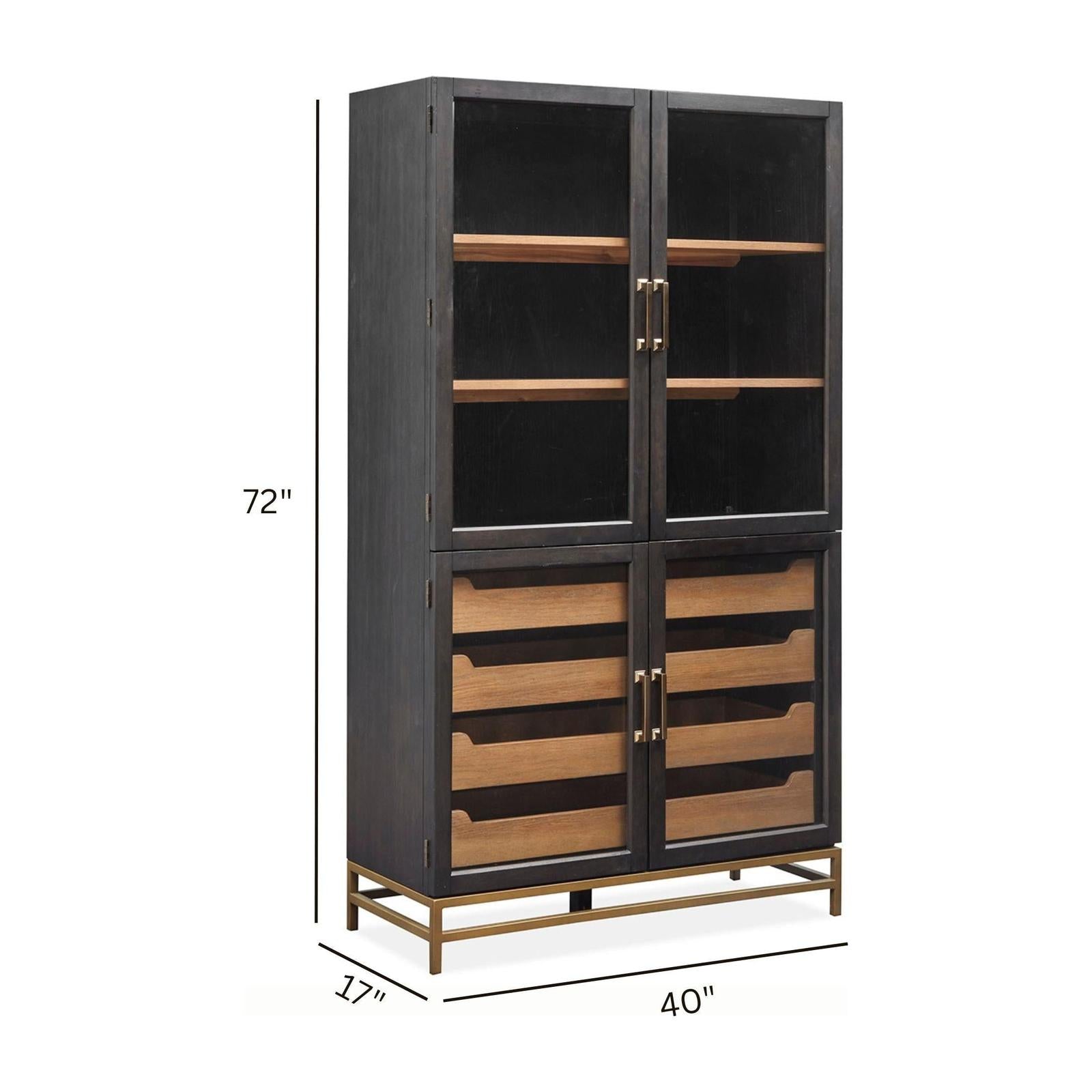 Magnussen Home Lindon Coffee Bean Two Tone Cabinet