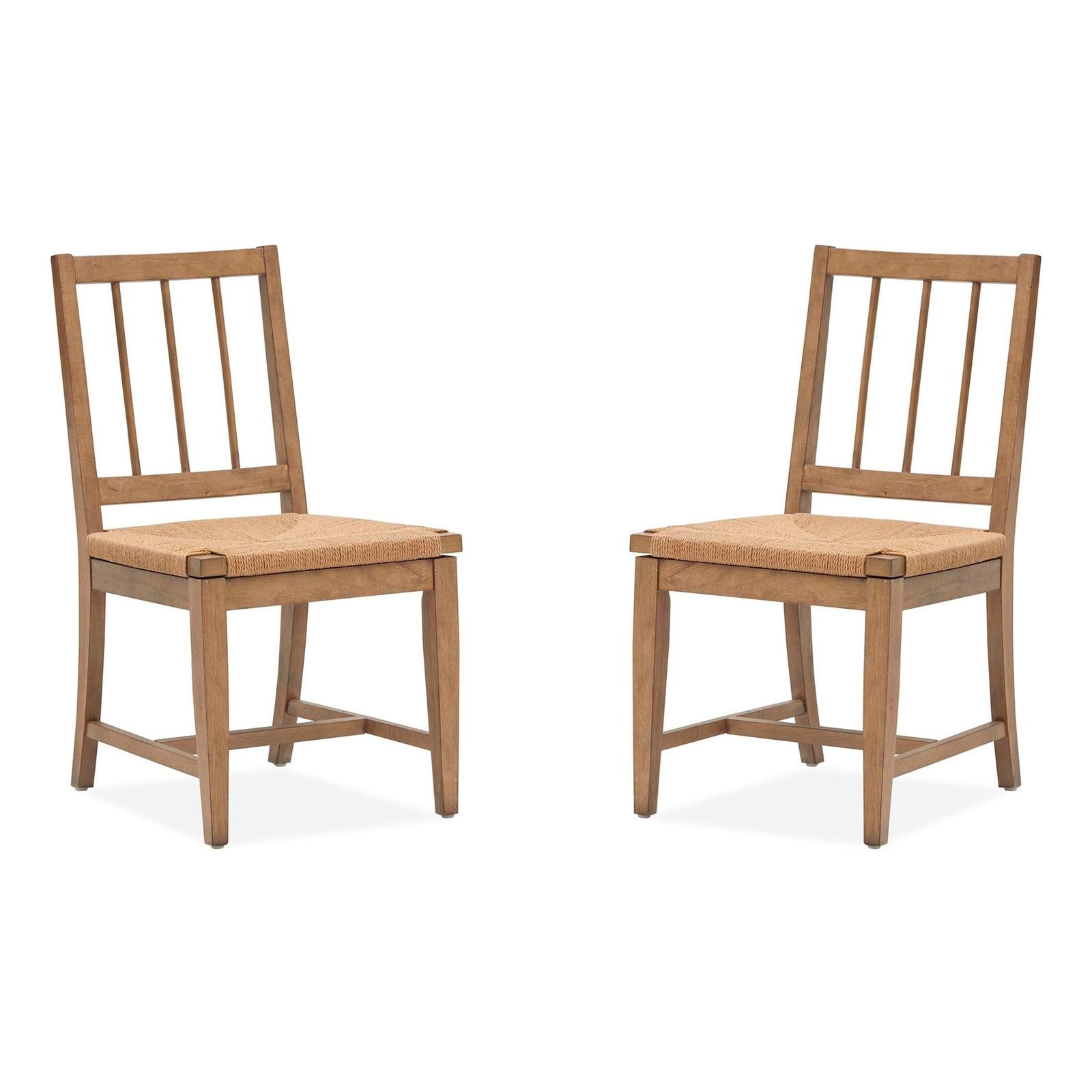 Magnussen Home Lindon Belgian Wheat Side Chair Set of 2
