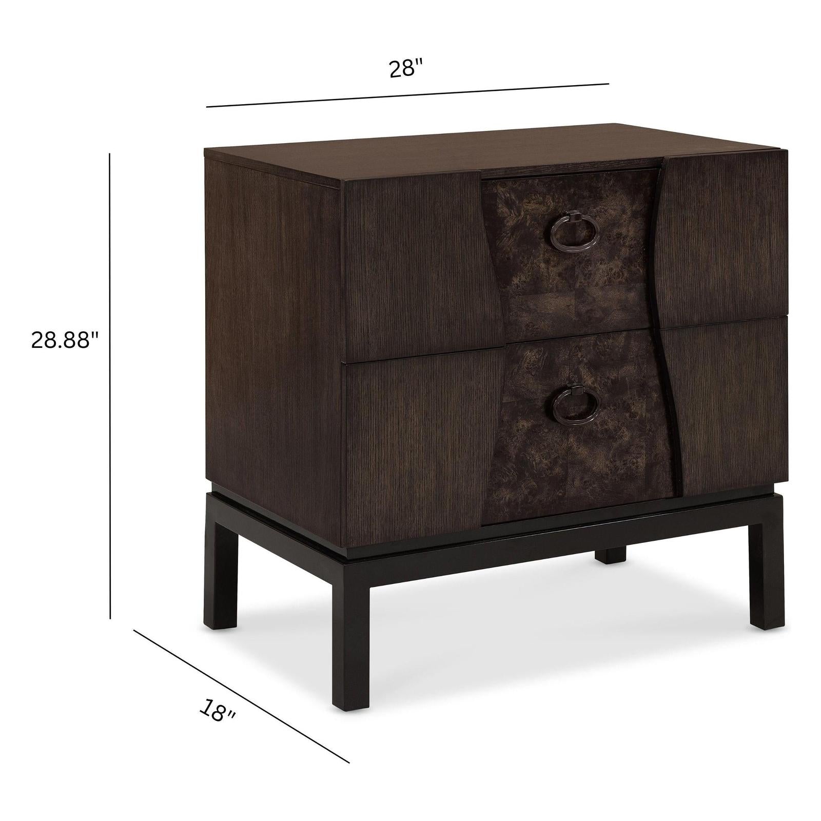 Pulaski Furniture Modern Mosaic Brown Drawer Nightstand