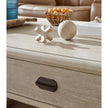 Salt Life Home Sunset Cove Sanibel Brown Rectangular Cocktail Table with Casters
