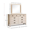 Salt Life Home Sunset Cove Sanibel Brown Drawer Dresser with Landscape Mirror I