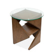 Magnussen Home Vector Russet Round Accent Table