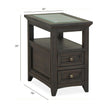 Magnussen Home Westley Falls Graphite Chairside End Table