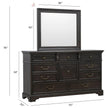 Pulaski Furniture Hickory Creek Brown Velvet 10 Drawer Dresser