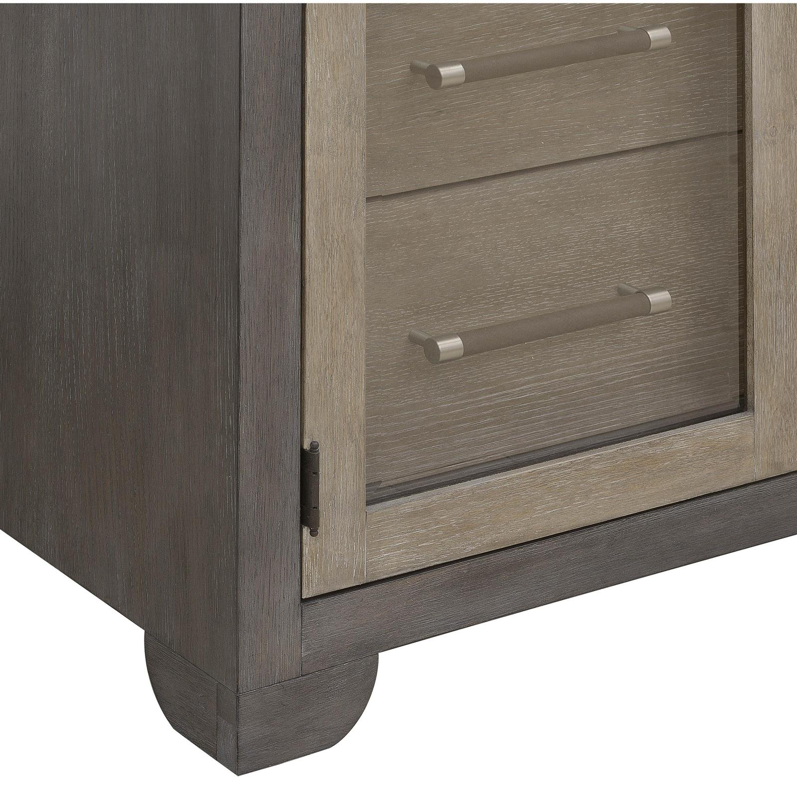 Pulaski Anderson Park Moose Trail And Frontier Brown China Cabinet