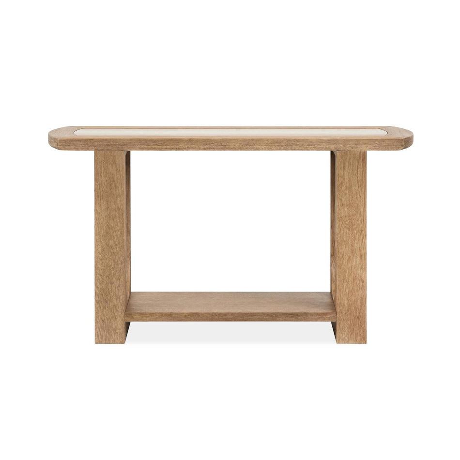 Magnussen Home Bradford Riverbed Beige Rectangular Sofa Table
