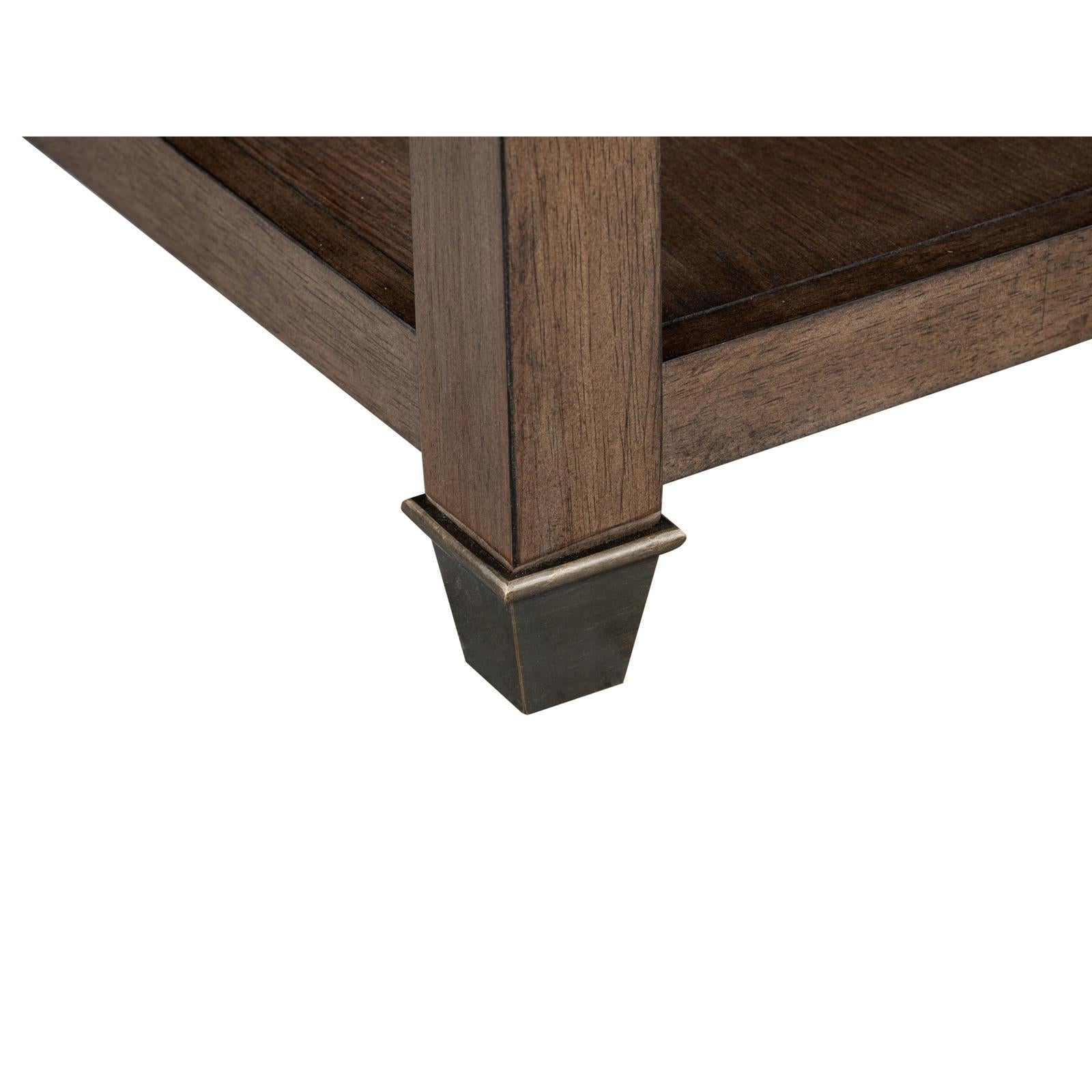 Magnussen Home Cormac Brown Rectangular End Table