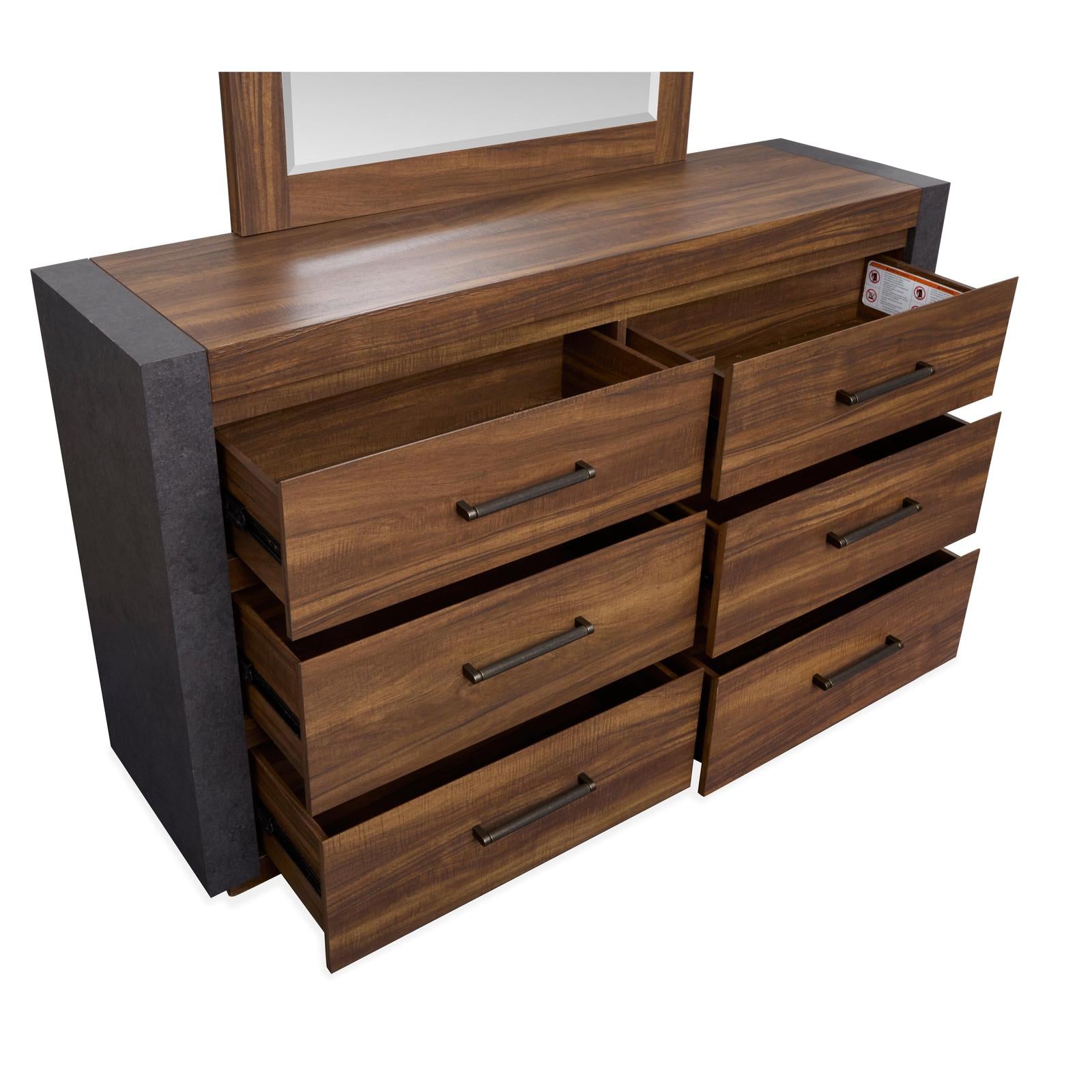 Magnussen Home Jensen Tavern Brown Double Drawer Dresser