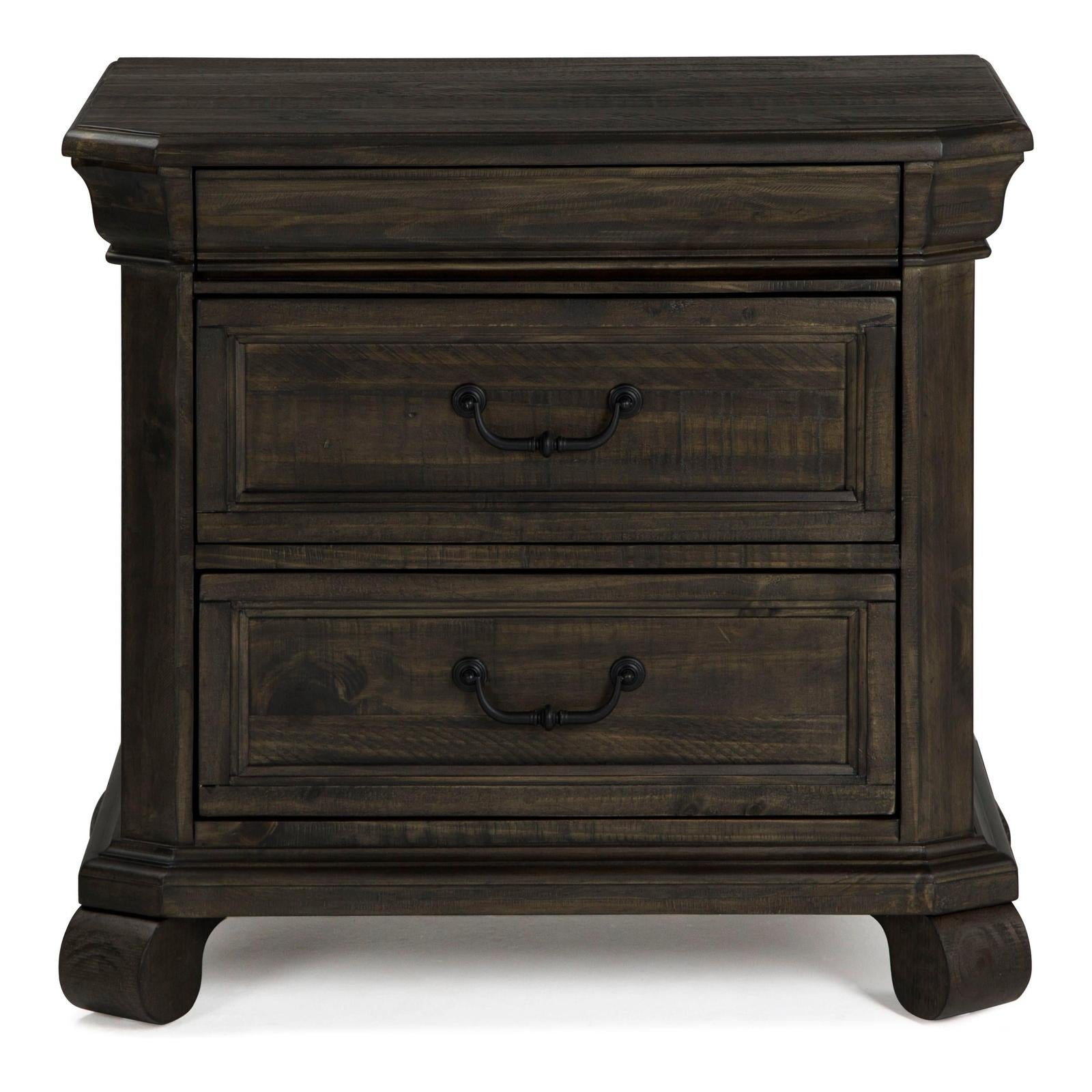 Magnussen Home Bellamy Peppercorn Drawer Nightstand