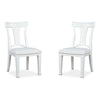 Magnussen Home Kingston Whisper White & Cerused Nutmeg Upholstered Side Chair Set of 2