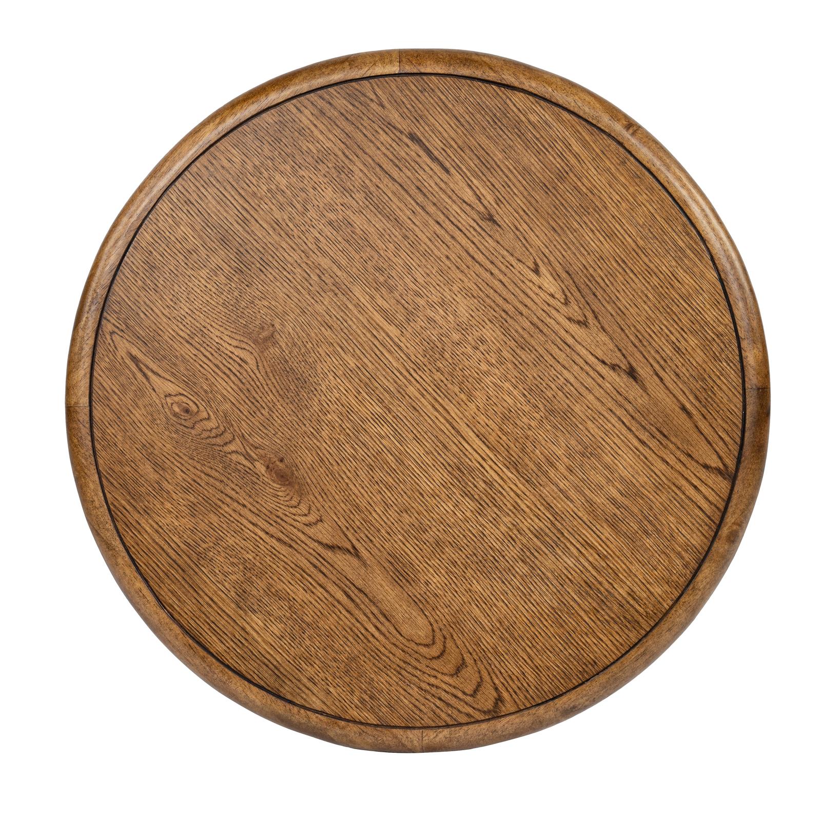 Magnussen Home Tanner Tawny Brown Round End Table