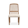 Magnussen Home Woodward Dark Clove Wood Slat Back Side Chair Two Pack
