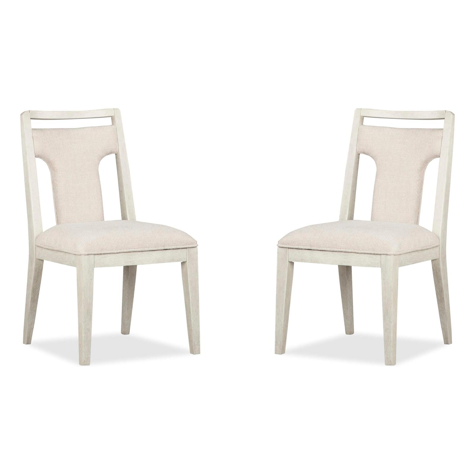 Magnussen Home Lorelei Misty Cloud Upholstered Side Chair Set of 2