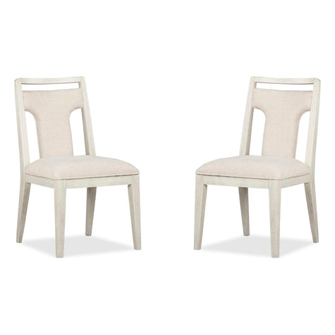 Magnussen Home Lorelei Misty Cloud Upholstered Side Chair Set of 2