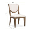 Magnussen Home Westbourne Dark Umber Upholstered Side Chair Set of 2