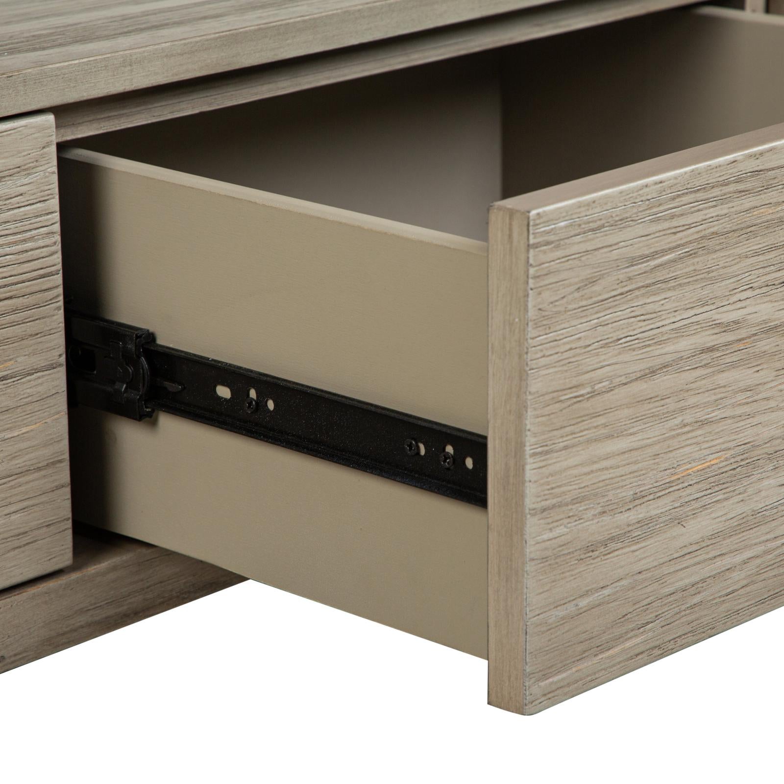 Magnussen Home Conrad Stone Harbor Grey Rectangular Sofa Table