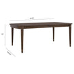 Pulaski Furniture Asher Park Piano Brown Leg Dining Table
