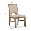 Magnussen Home Tristan Swiss Coffee Upholstered Side Chair Set of 2