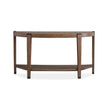 Magnussen Home Kaysen Wallaby And Matte Black Demilune Sofa Table