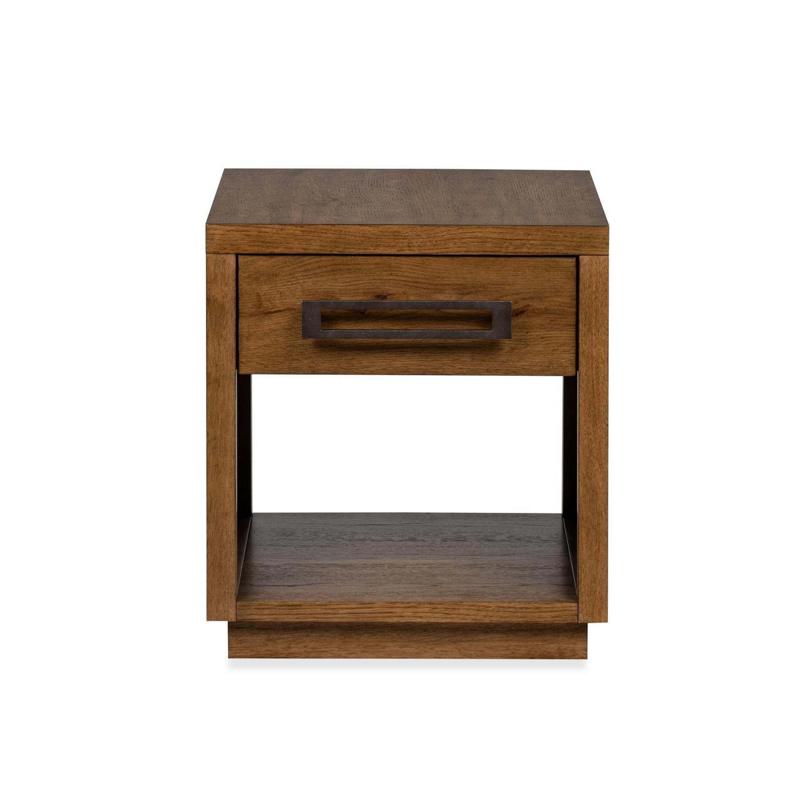 Magnussen Home Marcel Brown Drawer End Table