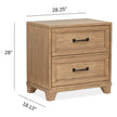 Magnussen Home Coventry Honey Wheat Drawer Nightstand