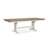 Magnussen Home Kingston Whisper White & Cerused Nutmeg Extendable Trestle Dining Table