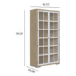 Pulaski Furniture Pulaski Furniture Accents Natural Wood Finish Door Bookcase