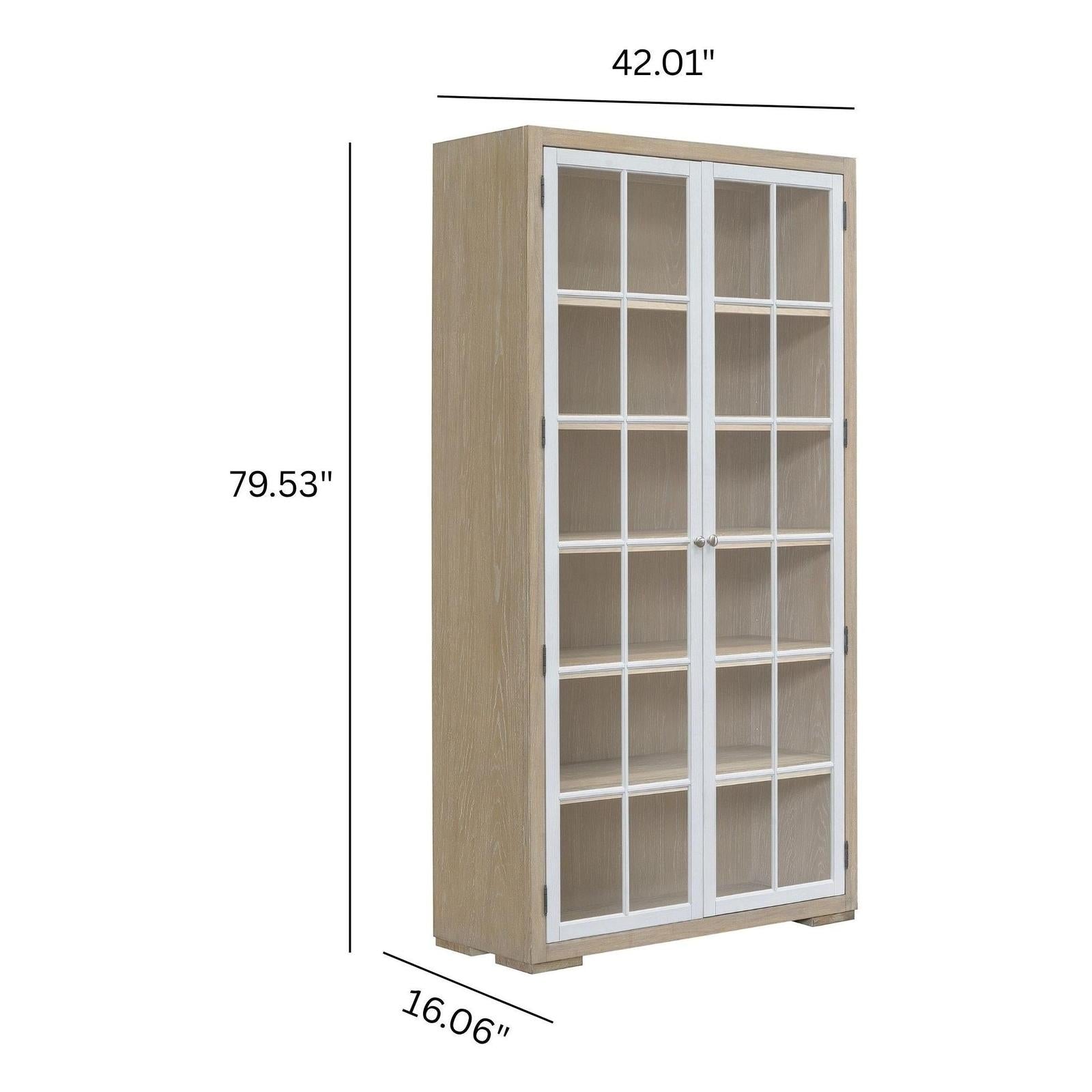 Pulaski Furniture Pulaski Furniture Accents Natural Wood Finish Door Bookcase