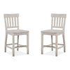 Magnussen Home Bronwyn Alabaster Counter Chair Set of 2