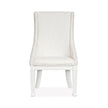 Magnussen Home Kingston Whisper White & Cerused Nutmeg Upholstered Host Chair Set of 2