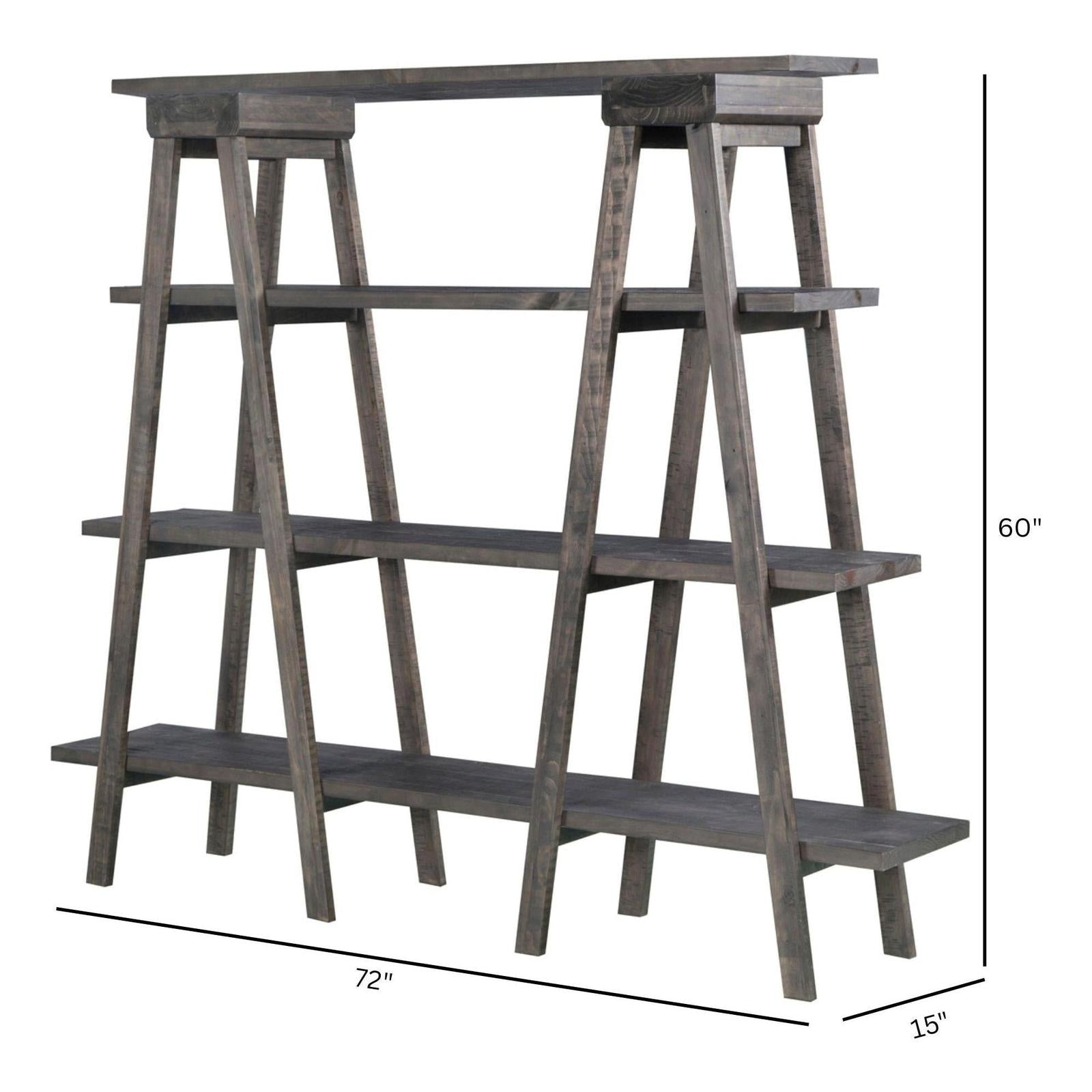 Magnussen Home Sutton Place Weathered Charcoal Bookshelf