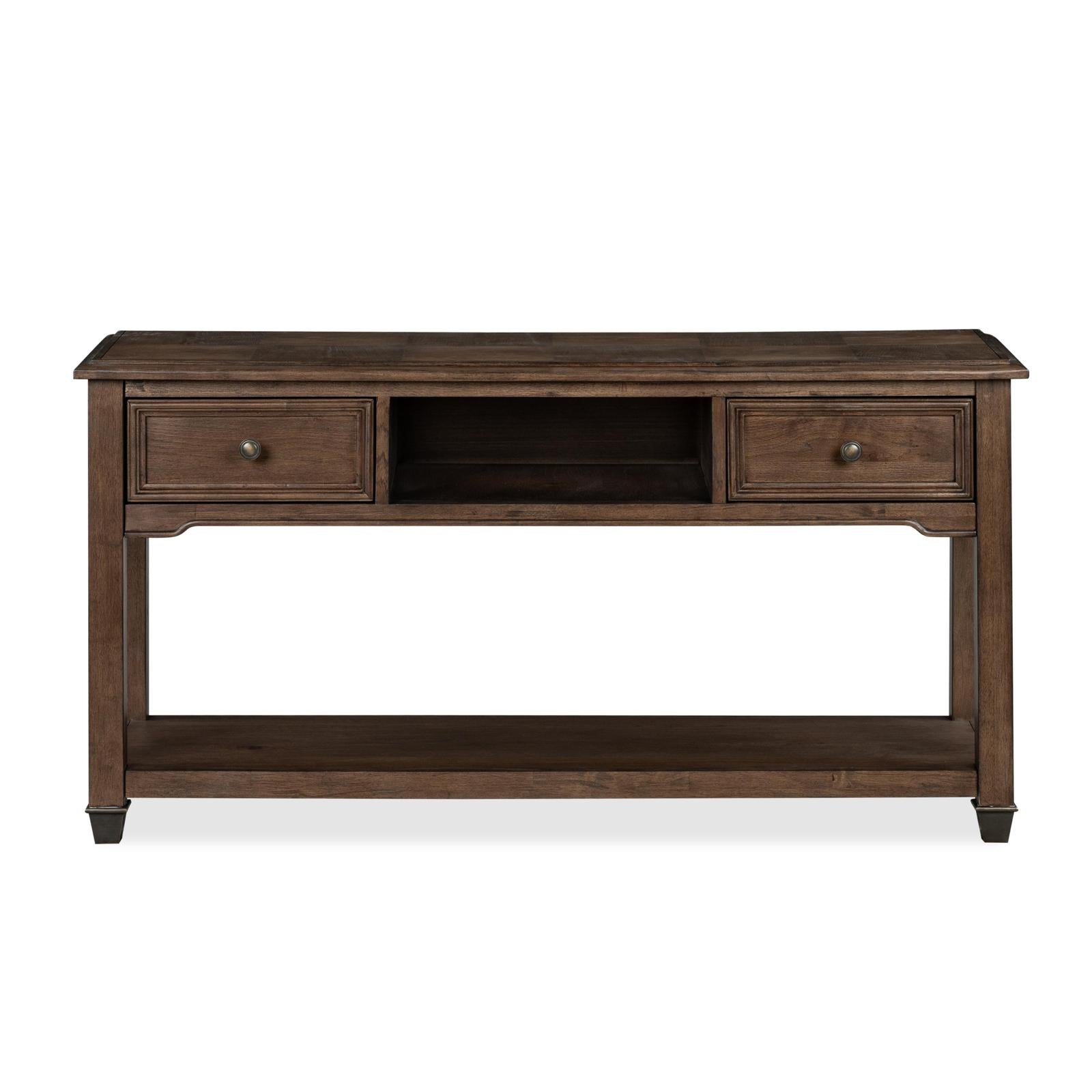 Magnussen Home Cormac Brown Rectangular Sofa Table
