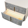 Michael Amini Pavira 2-Drawer Nightstand - Stone