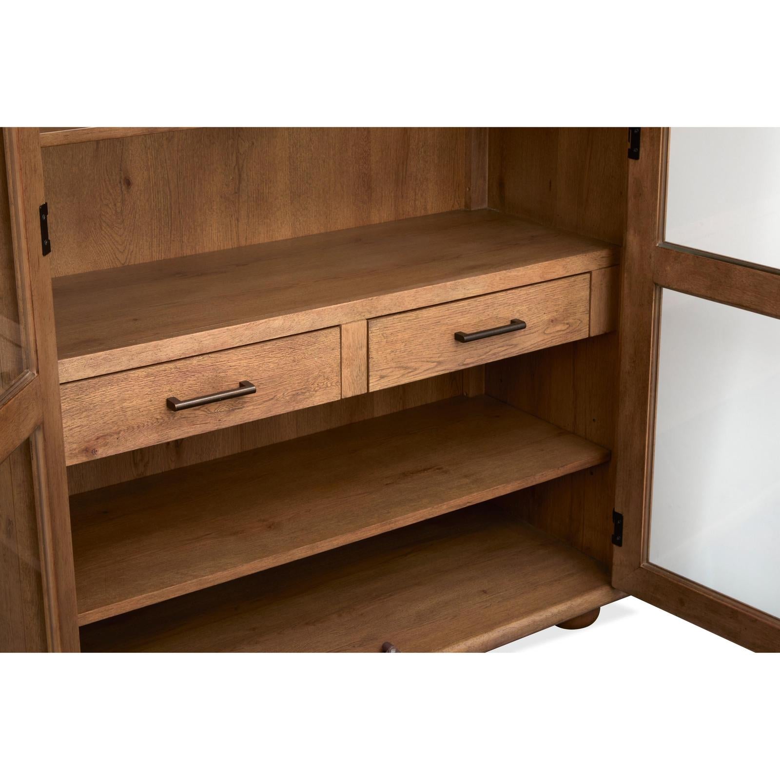 Magnussen Home Woodward Dark Clove Display Cabinet