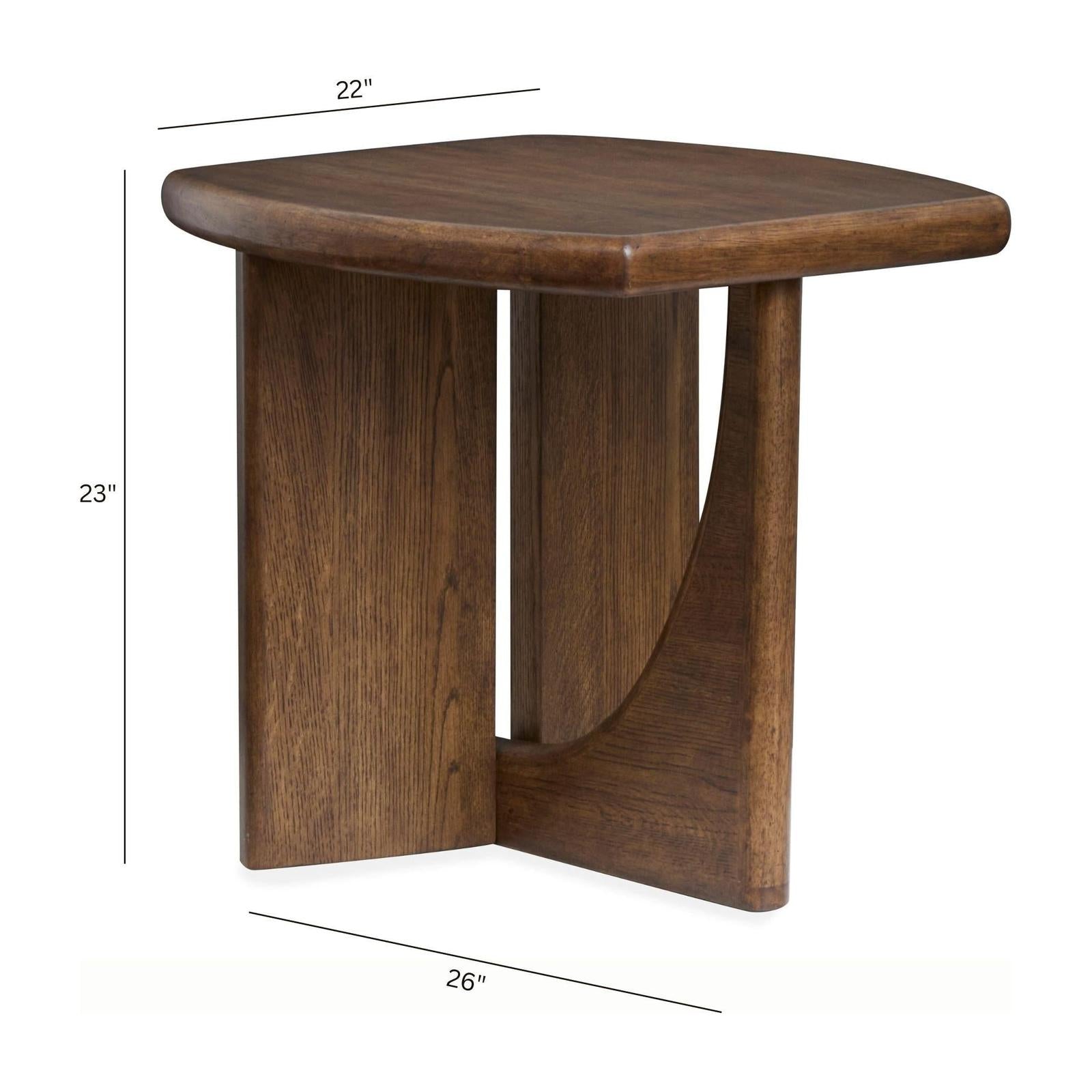 Magnussen Home Phoebe Sienna Brown Rectangular End Table