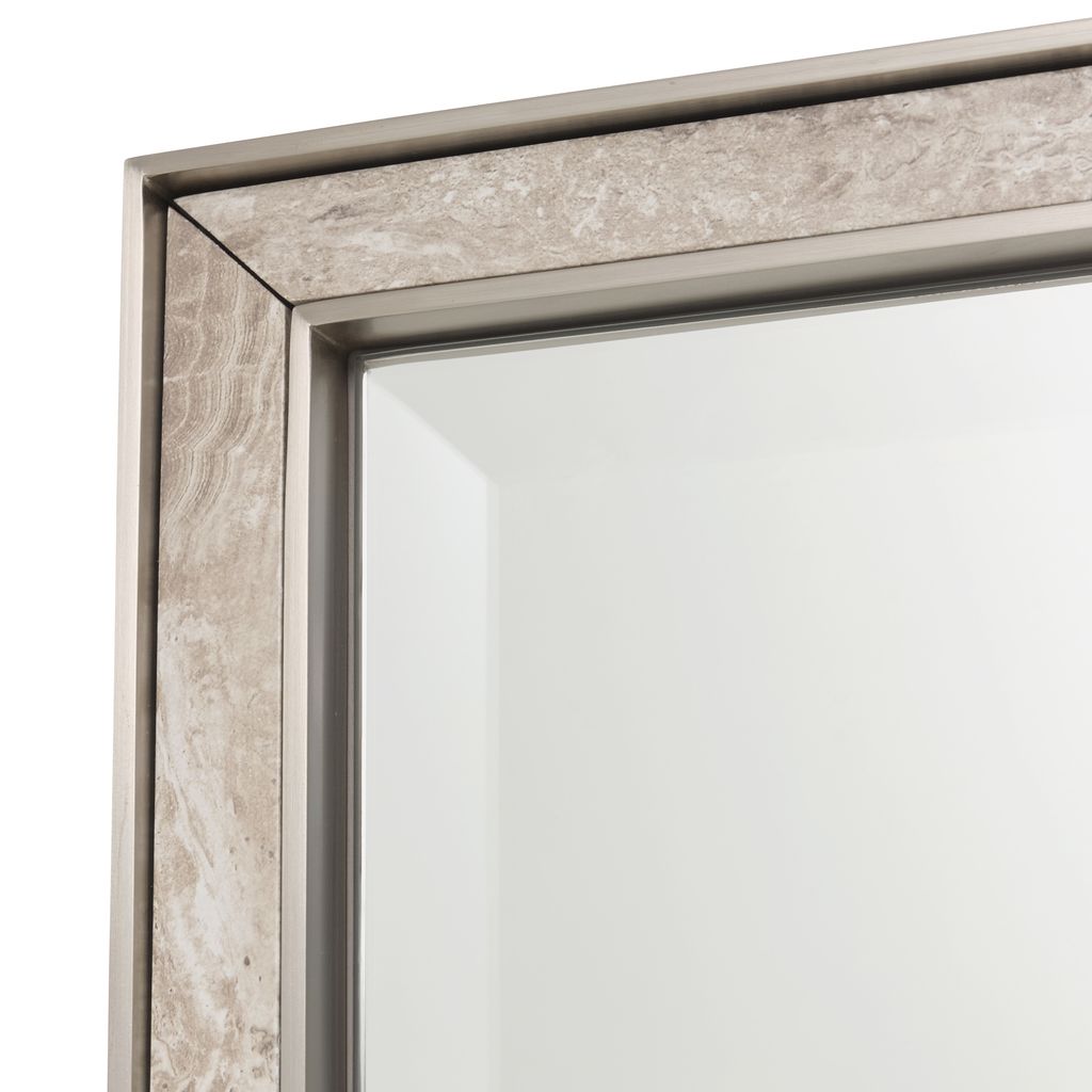 Michael Amini Lotus Bay Mirror - Sand