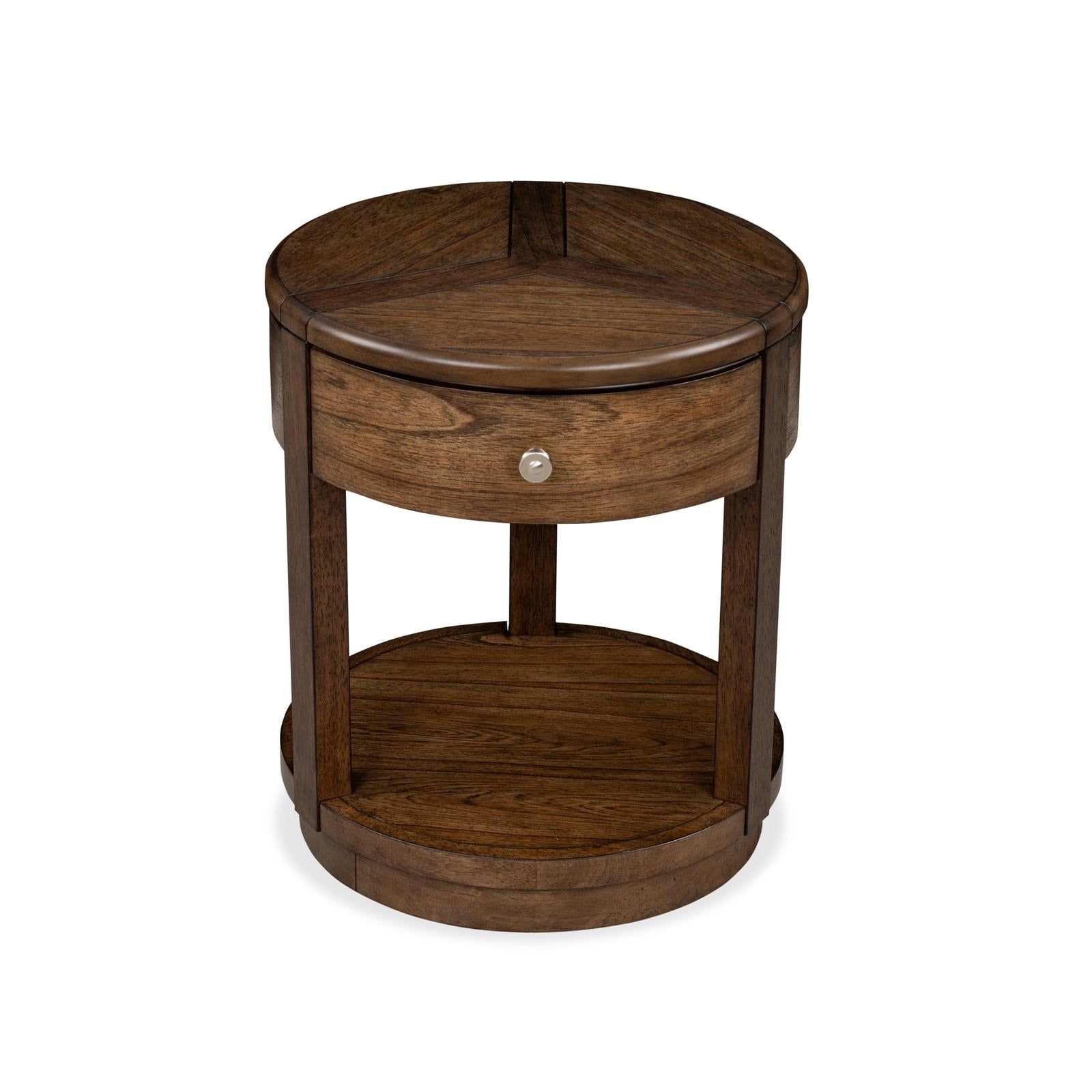 Magnussen Home Connolly Brown Drawer End Table