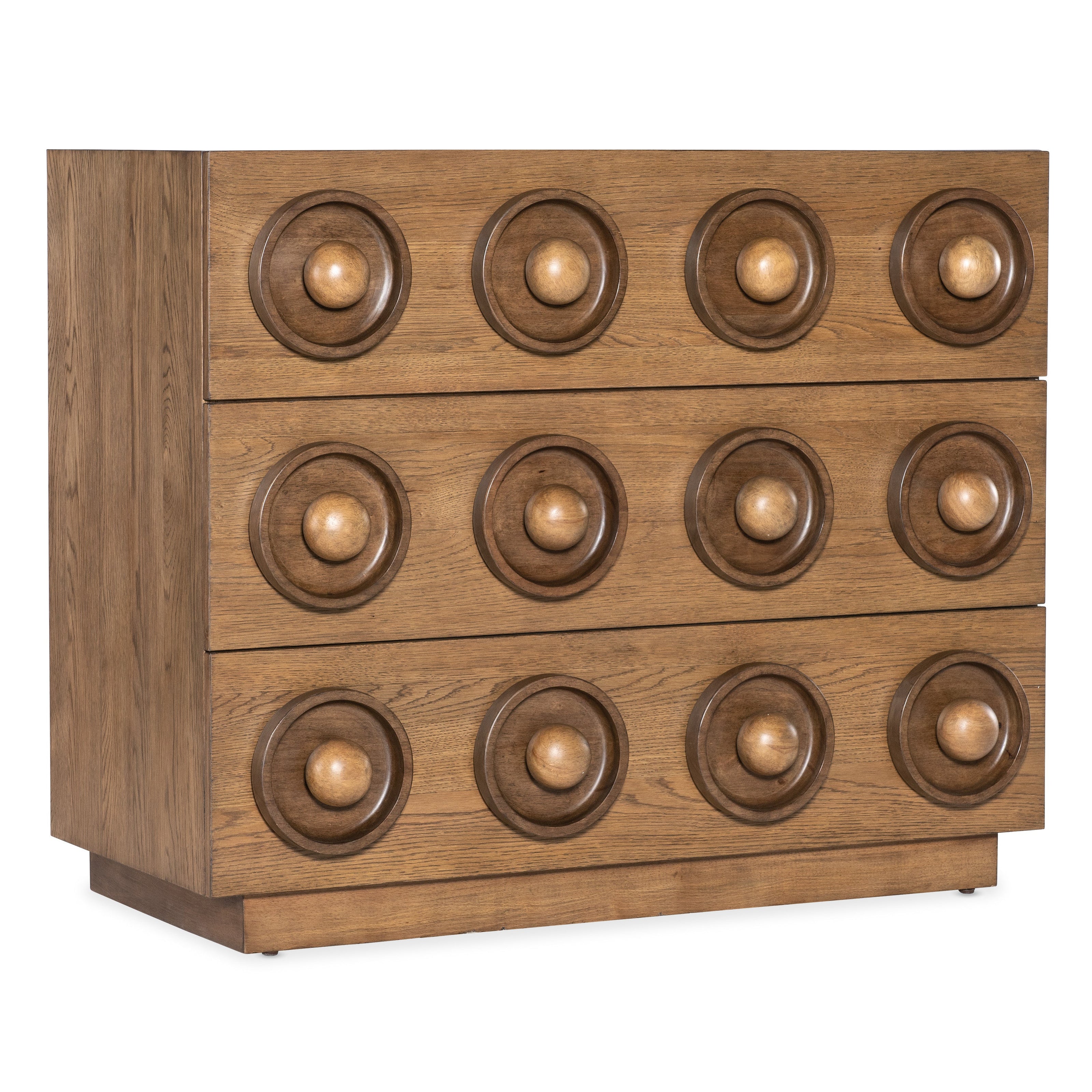 Hooker Furniture Commerce and Market Knobby 3-Drawer Accent Chest