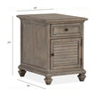 Magnussen Home Lancaster Dovetail Grey End Table