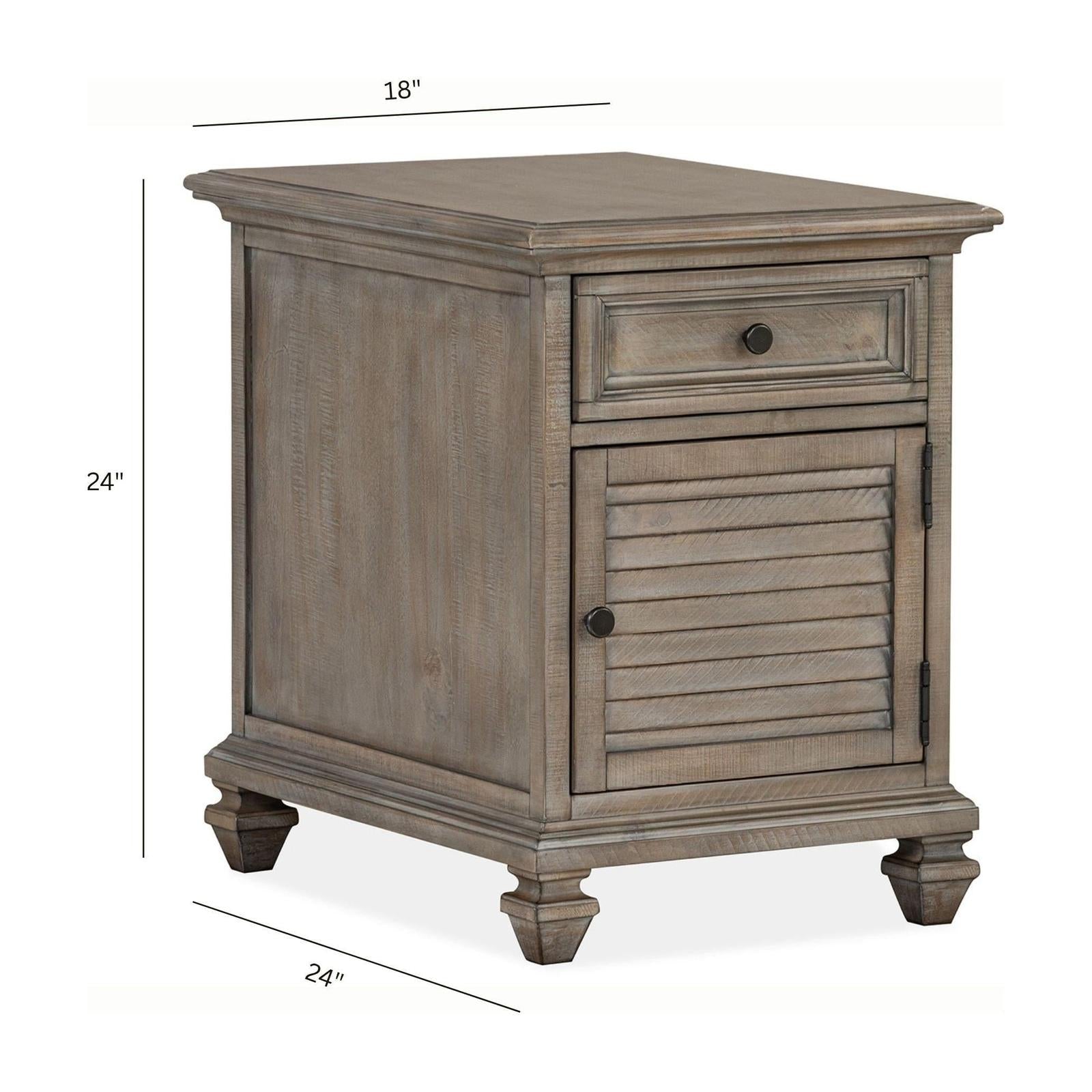 Magnussen Home Lancaster Dovetail Grey End Table