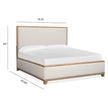 Magnussen Home Coventry Honey Wheat Upholstered Panel Bed